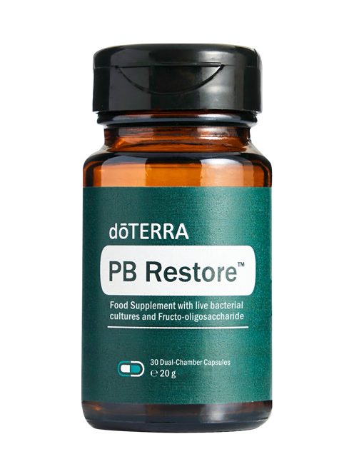 doTERRA PB Restore™ – výživový doplnok so živými bakteriálnymi kultúrami a fruktooligosacharidm