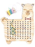 Drevené tvary na šnurovanie - MiniDots - Alpaca