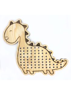 Drevené tvary na šnurovanie - MiniDots - Dinosaurus