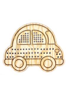 Drevené tvary na šnurovanie - MiniDots - Auto