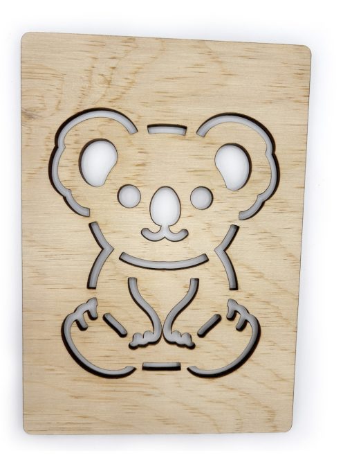 KresliSoMnou - Šablóna na kreslenie - Austrália - Koala