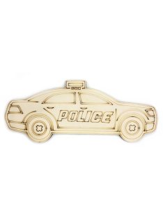 PaintMe - Drevená omaľovánka - Autá - Policajné auto