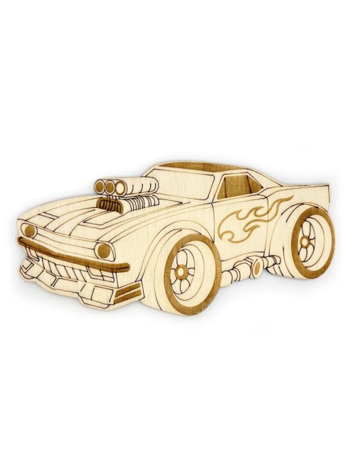 PaintMe - Drevená omaľovánka - Autá - Tuning muscle car