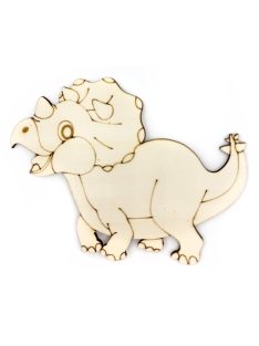 PaintMe - Drevená omaľovánka - Dino - Triceratops