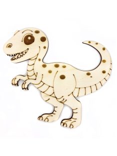 PaintMe - Drevená omaľovánka - Dino - Velociraptor
