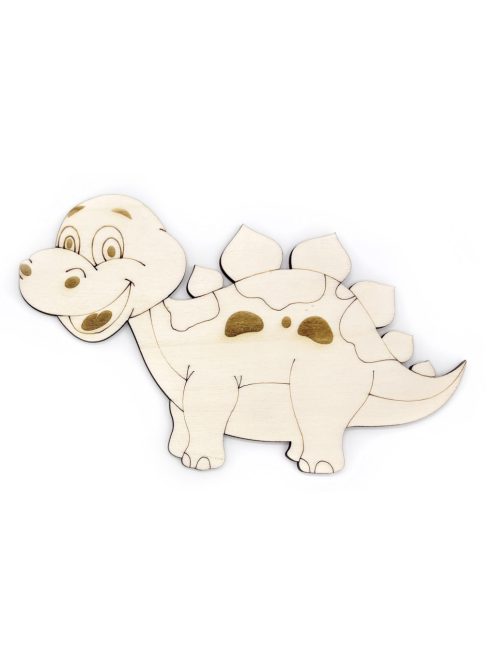 PaintMe - Drevená omaľovánka - Dino - Stegosaurus (baby)