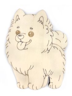 PaintMe - Drevená omaľovánka - Plemená psov - Samojed
