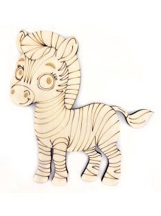 PaintMe - Drevená omaľovánka - Safari - Zebra