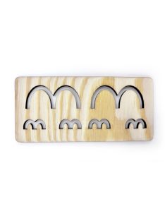 MINI grafomotoricke šablóny (cca 15 cm) - Oblúčiky