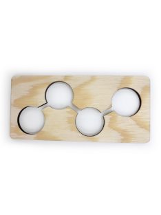 MINI grafomotoricke šablóny (cca 15 cm) - Spojené kruhy