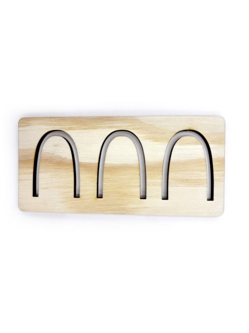 MINI grafomotoricke šablóny (cca 15 cm) - Veľké oblúky
