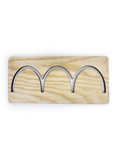 MINI grafomotoricke šablóny (cca 15 cm) - Dvojité oblúky