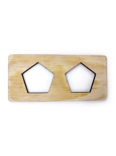 MINI grafomotoricke šablóny (cca 15 cm) - Päťuholníky