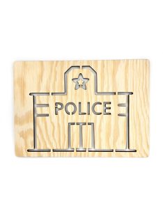   KresliSoMnou - Šablóna na kreslenie - Objekty - Policajná stanica