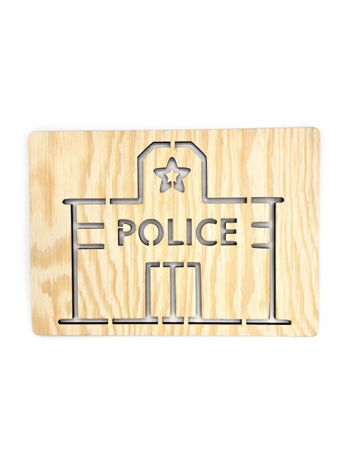 KresliSoMnou - Šablóna na kreslenie - Objekty - Policajná stanica