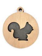 Drevená vianočná ozdoba s vianočným motívom 15